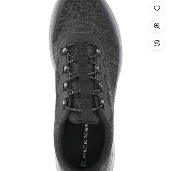 Athletic Works Men's Black Athletic Shoes - Picture 3 of 5